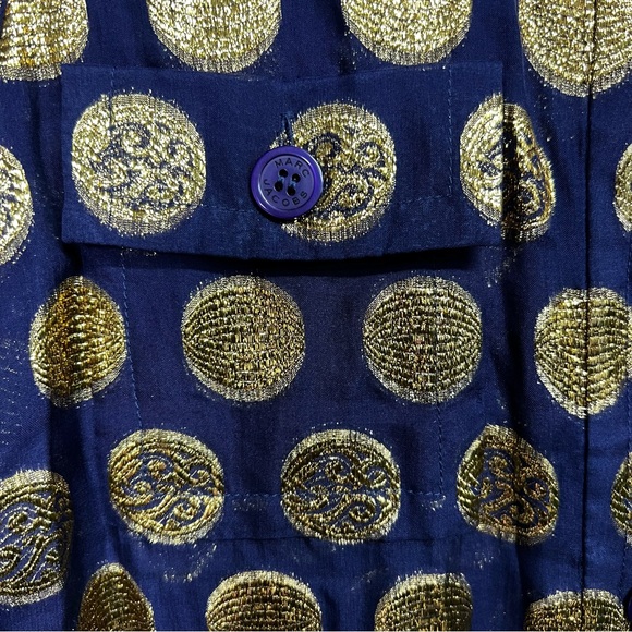 MARC BY MARC JACOBS | Silk & Metallic Polka Dot Blouse - Picture 4 of 8